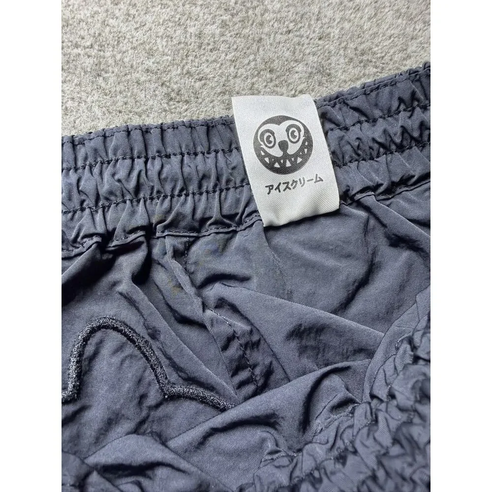 ICECREAM Black Pine Hiker Nylon Cargo Shorts M Running Dog